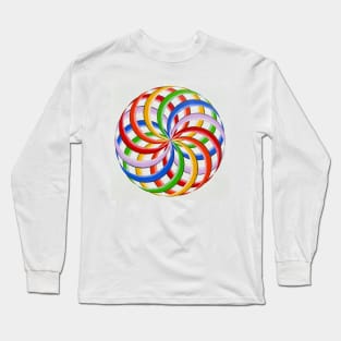 RAINBOW TORUS YANTRA Long Sleeve T-Shirt